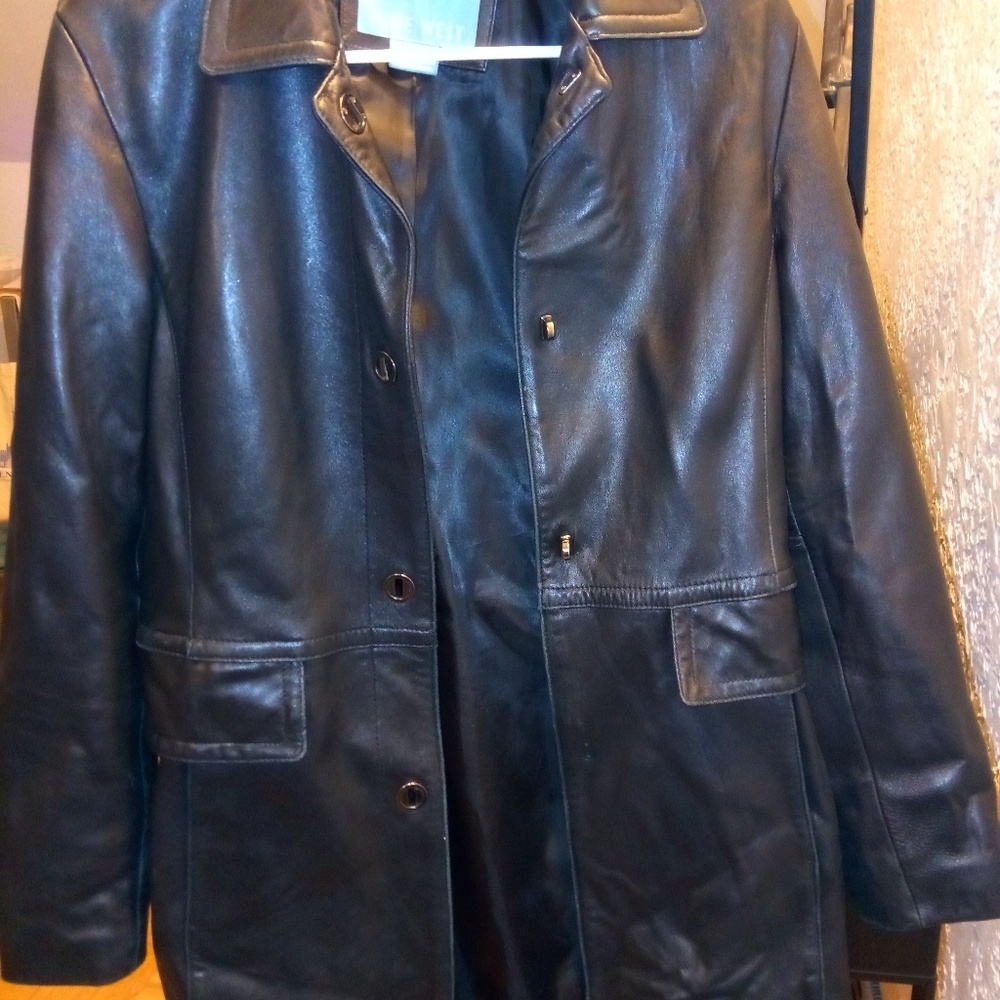 Nine West Leather Coat